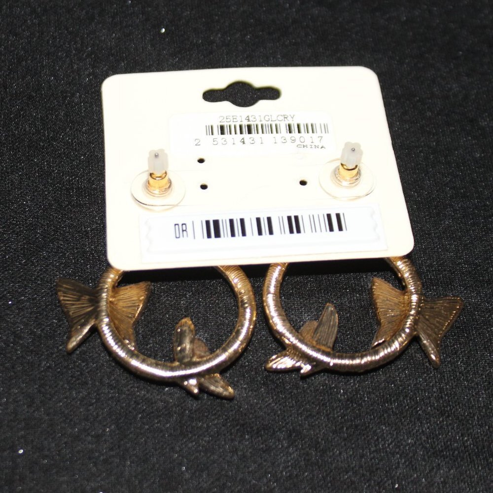 NWT Butterfly Loop Earrings - Picture 9 of 9